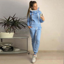 Load image into Gallery viewer, 2019 Autumn Winter Female Two Piece Sets Tracksuit For Women Long Sleeve Jackets And Pants Two Piece Set Warm Outfits Women Suit